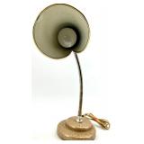 Lamps - Pineapple Lamp, Gold Gooseneck Cone Lamp, White Lamp, Miniature Red Lamp, Black Frame Lamp (Lot of 5)