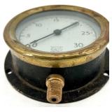 Ashcroft Vacuum Gauge 0-30 In Hg - Brass Bezel - Made in USA