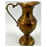 Antique Copper & Brass Pitcher Set: Coffee Pot, Jug & Mug (4-Piece)