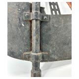 Rusty Metal Sailboat Wall Sculpture - Vintage Ship Art