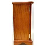 Vintage Jewelry Cabinet Set - 3-Piece Wood with Mirror & Glass Door