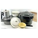 Assorted Kitchenware including New Gray Roaster
