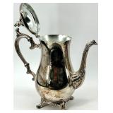 Towle Silversmiths Silver Plate Tea Set & Tray - 4-Piece Vintage HK