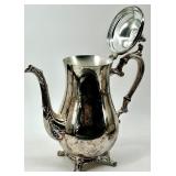 Towle Silversmiths Silver Plate Tea Set & Tray - 4-Piece Vintage HK