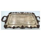 Towle Silversmiths Silver Plate Tea Set & Tray - 4-Piece Vintage HK