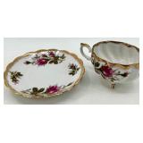 Teacups & Saucers - Floral Fine China with Gold Trim - Royal Albert, Winterling, Relco