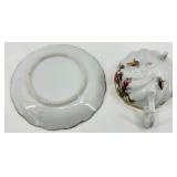 Teacups & Saucers - Floral Fine China with Gold Trim - Royal Albert, Winterling, Relco