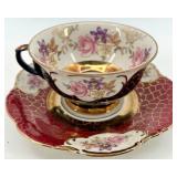 Teacups & Saucers - Floral Fine China with Gold Trim - Royal Albert, Winterling, Relco