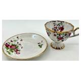 Teacups & Saucers - Floral Fine China with Gold Trim - Royal Albert, Winterling, Relco