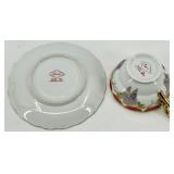 Teacups & Saucers - Floral Fine China with Gold Trim - Royal Albert, Winterling, Relco