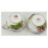 Teacups & Saucers - Floral Fine China with Gold Trim - Royal Albert, Winterling, Relco