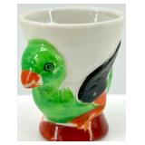 Vintage Ceramic Egg Cups - Chicken Motifs - 8-Cup Set