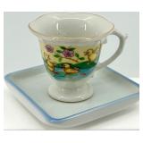 Vintage Goebel W Germany Teacup & Egg Cups Assortment (Lot of 6)