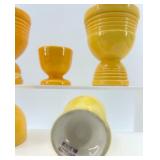 Egg Cups - Yellow Ceramic - Made in Japan (Lot of 5)