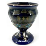 Egg Cups - 8-Piece Mixed Blue Stripes & Floral Patterns (Takahashi San Francisco & Made in England)