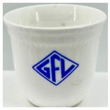 Egg Cups - 8-Piece Mixed Blue Stripes & Floral Patterns (Takahashi San Francisco & Made in England)