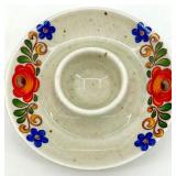 Egg Cups - 8-Piece Mixed Blue Stripes & Floral Patterns (Takahashi San Francisco & Made in England)