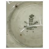 Egg Cups - 8-Piece Mixed Blue Stripes & Floral Patterns (Takahashi San Francisco & Made in England)