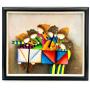 Original Joyce Roybal Framed Painting - 27 x 23 in