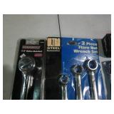 3pc flare nut wrench set, 3/8in rat...