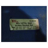 9pc 1/2in drive hex bit socket set ...