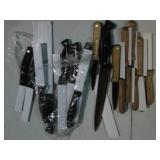 10pc wood handle steak knives and 1...