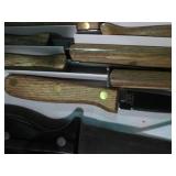 10pc wood handle steak knives and 1...
