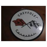 Corvette metal sign...