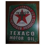 Texaco motor oil metal sign...