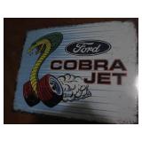 Ford Cobra Jet metal sign...