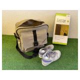 Bowling Ball, Shoes & Exercise Pulley Set