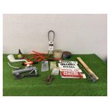 Tools, Funnels, Fuel Stickers & Belts