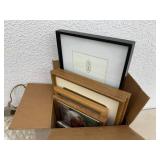 Hanging Light & Picture Frames