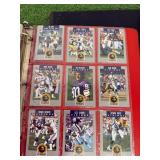 Binders of Football Cards