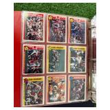 Binders of Football Cards