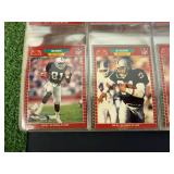 Binders of Football Cards