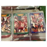Binders of Football Cards