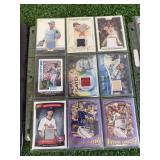 Binder of Baseball Cards, Patch Cards & Autograph Cards
