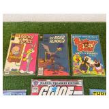 GI Joe Marvel Treasury Edition, Dazzler, Road Runner, Barney Bear Comics
