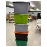 5 Totes with Lids