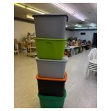 5 Totes with Lids