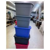 5 Totes with Lids