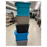 5 Totes with Lids