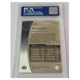 Tiger Woods RC PSA 8 NM-MT 2001 Upper Deck Stat Leaders #SL7 Rookie Golf Card