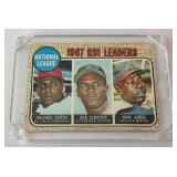 1968 Topps NL RBI Leaders - Aaron, Clemente, Cepeda - #3 Vintage Baseball Card