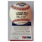 Juan Marichal Signed Baseball w/ PSADNA COA Rawlinfs ONLB White Ball