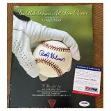 Bob Gibson Signed w/ PSADNA COA Gibson All-Star Classig Benefit Magazine