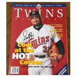 Scott Leius Signed Minnesota Twins Baseball Magazine