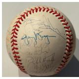 Kirby Puckett and 1992/93 Minnesota Twins Team Signed Baseball - Tapani, Knoblauch, Hrbek, Kelly - 34 Signatures