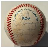 Kirby Puckett and 1992/93 Minnesota Twins Team Signed Baseball - Tapani, Knoblauch, Hrbek, Kelly - 34 Signatures